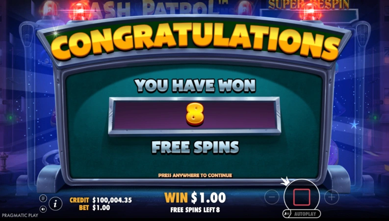 Slot Cash Patrol 8 Volných Spinů